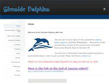 Tablet Screenshot of glensidedolphins.org